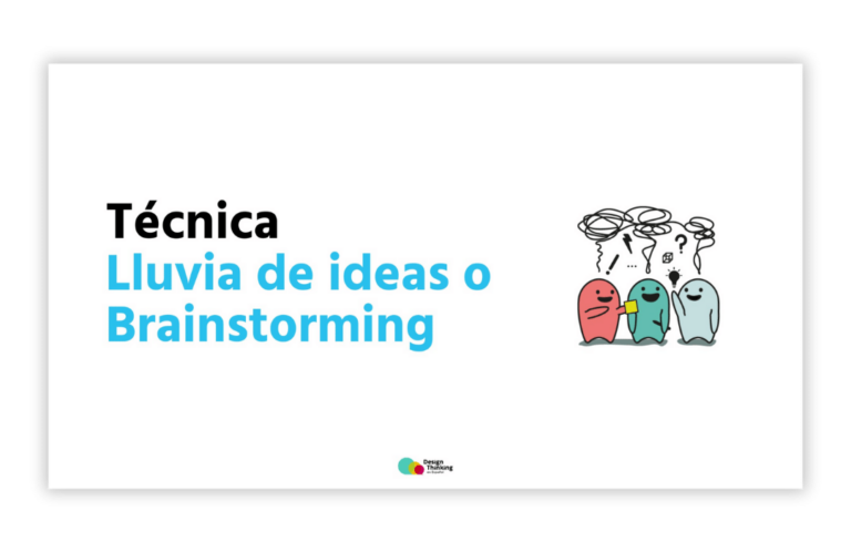 Lluvia de ideas o Brainstorming - Design Thinking en Español