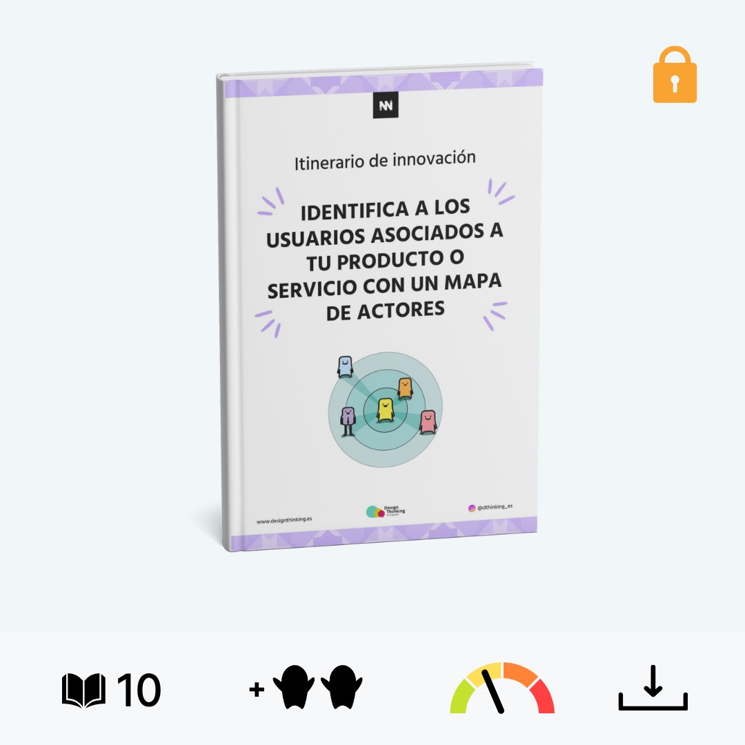 Itinerario "Identifica a los usuarios asociados a tu producto o servicio con un mapa de actores"