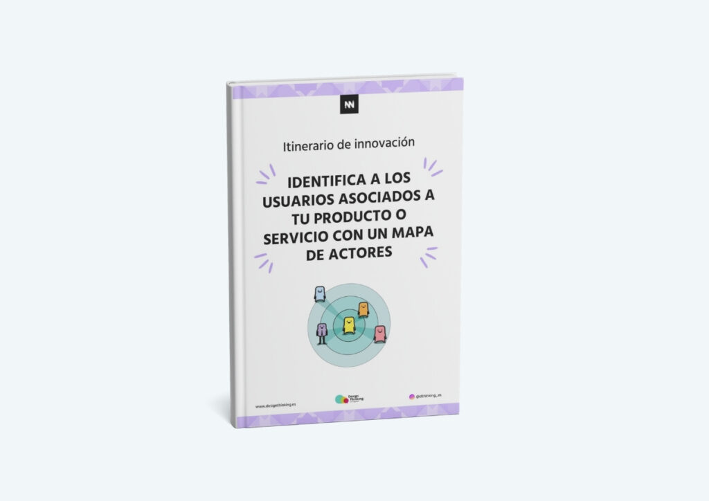 Itinerario "Identifica a los usuarios asociados a tu producto o servicio con un mapa de actores"